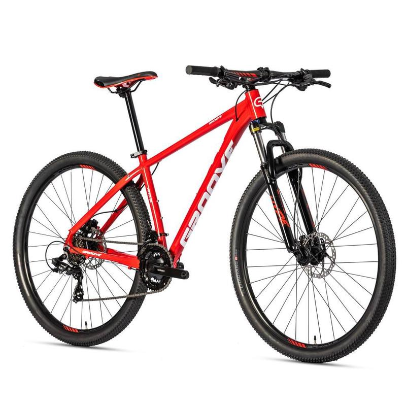 Bicicleta Groove Hype 30 21v HD aro 29 Vermelho/branco qdro 17